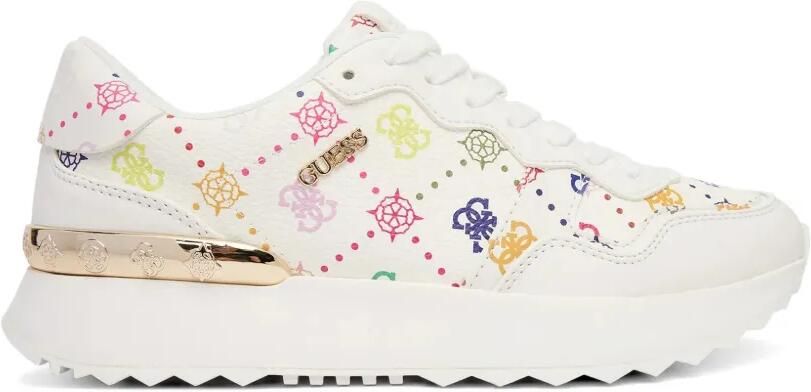 GUESS USA Vinsa logoprint sneakers Wit