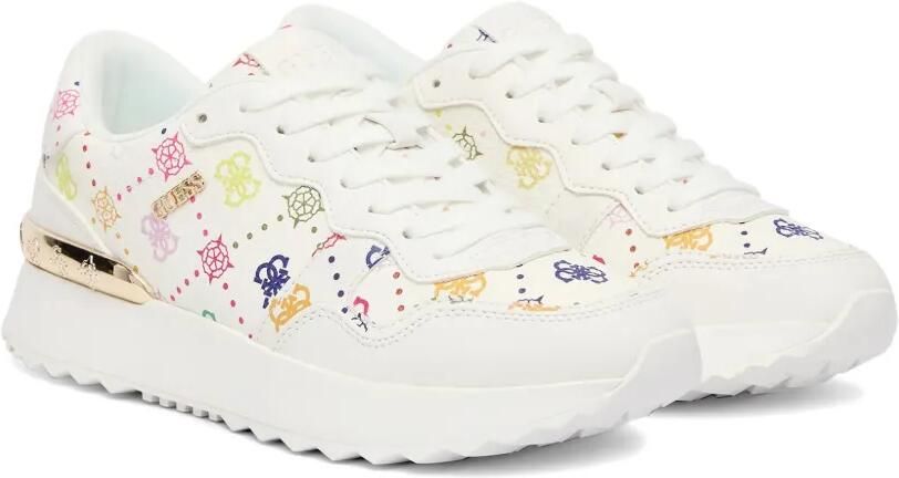 GUESS USA Vinsa logoprint sneakers Wit - Foto 4
