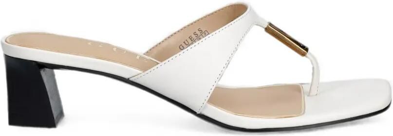 GUESS USA Yaiza sandalen met vierkante neus en logoplakkaat Wit
