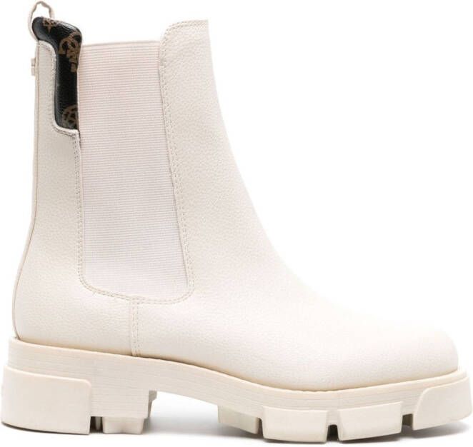 GUESS USA Laarzen met logoplakkaat Beige