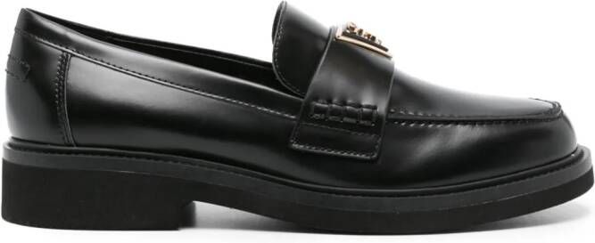 GUESS USA Shatha leren loafers Zwart