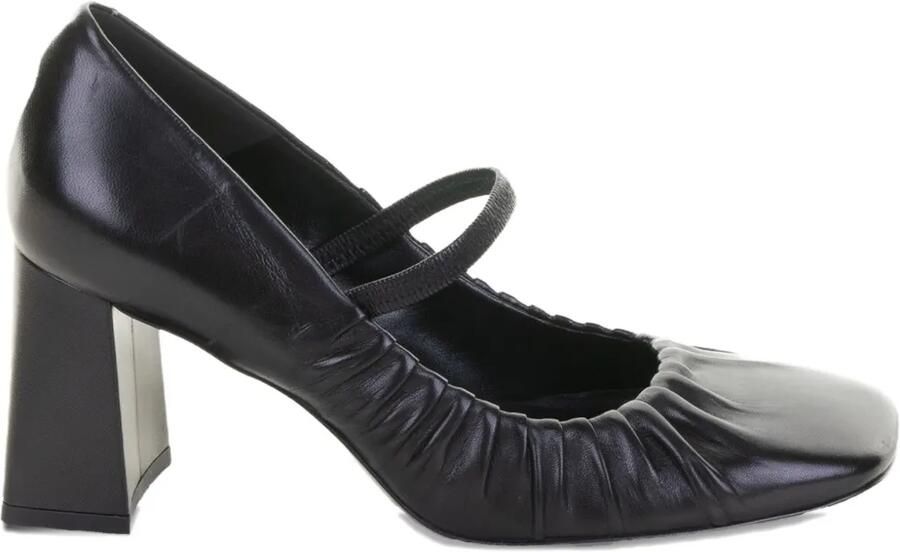 GUGLIELMO ROTTA 70 mm leren pumps met blokhak Zwart