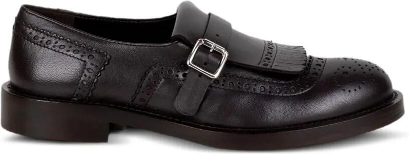 GUGLIELMO ROTTA fringe-buckle-detail loafers Bruin