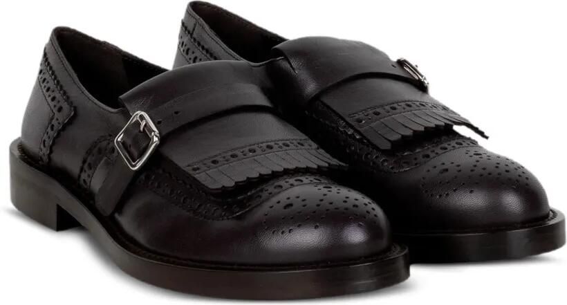GUGLIELMO ROTTA fringe-buckle-detail loafers Bruin - Foto 3