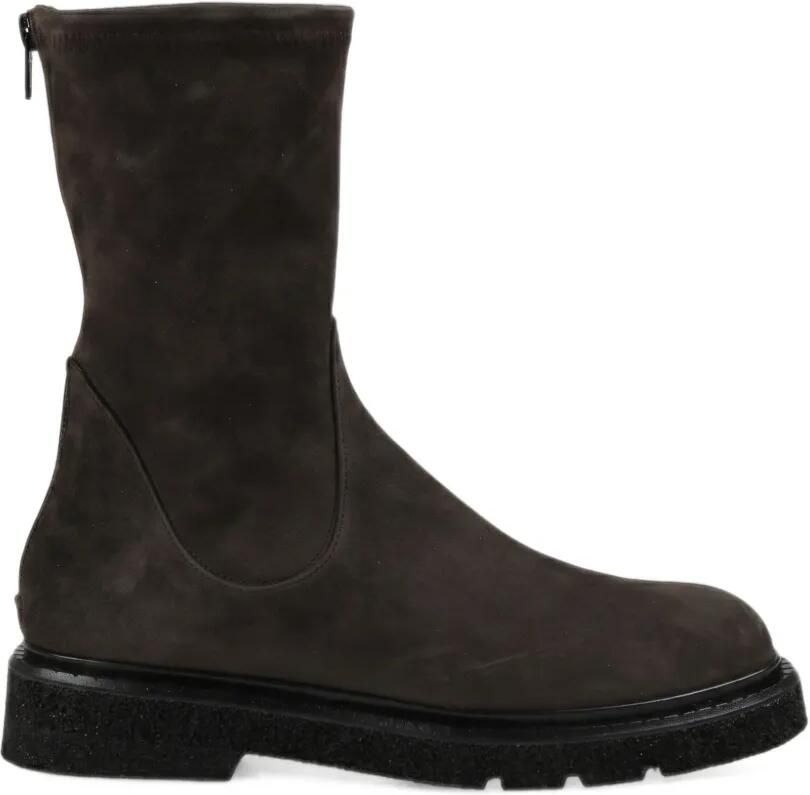 GUGLIELMO ROTTA Krisalyn stretch-suede ankle boots Bruin