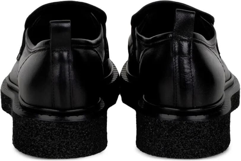 GUGLIELMO ROTTA leather penny loafers Zwart - Foto 2
