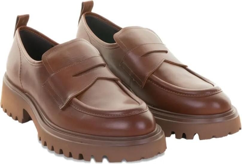 GUGLIELMO ROTTA Leren penny loafers Bruin - Foto 3