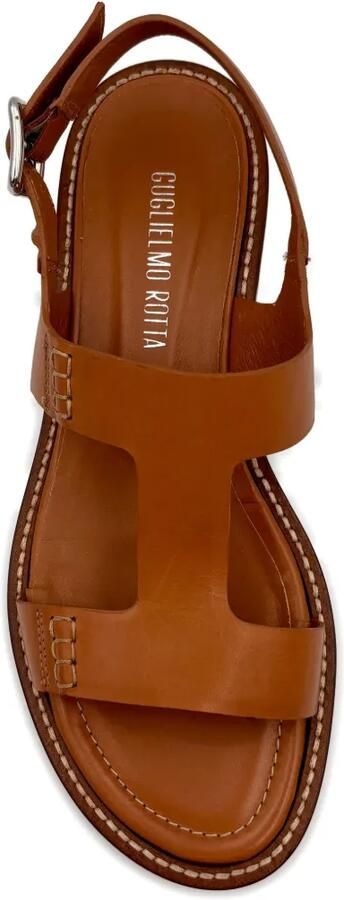 GUGLIELMO ROTTA Leren sandalen Bruin