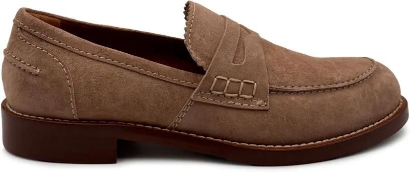 GUGLIELMO ROTTA Loafers met gewelfde afwerking Beige