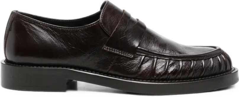 GUGLIELMO ROTTA Loafers met ruches Bruin