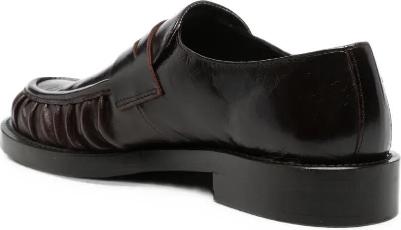 GUGLIELMO ROTTA Loafers met ruches Bruin - Foto 2