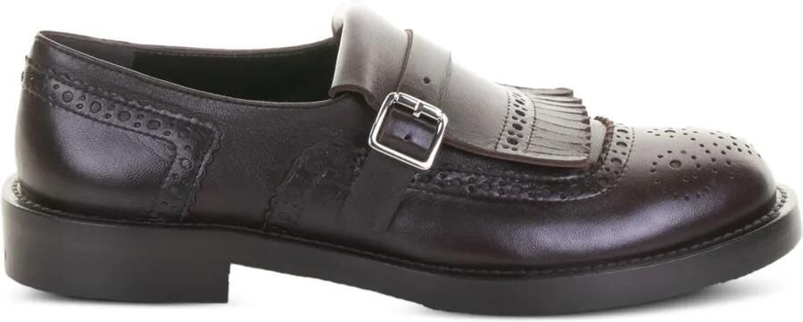 GUGLIELMO ROTTA Payden leren Oxford schoenen met gesp Bruin