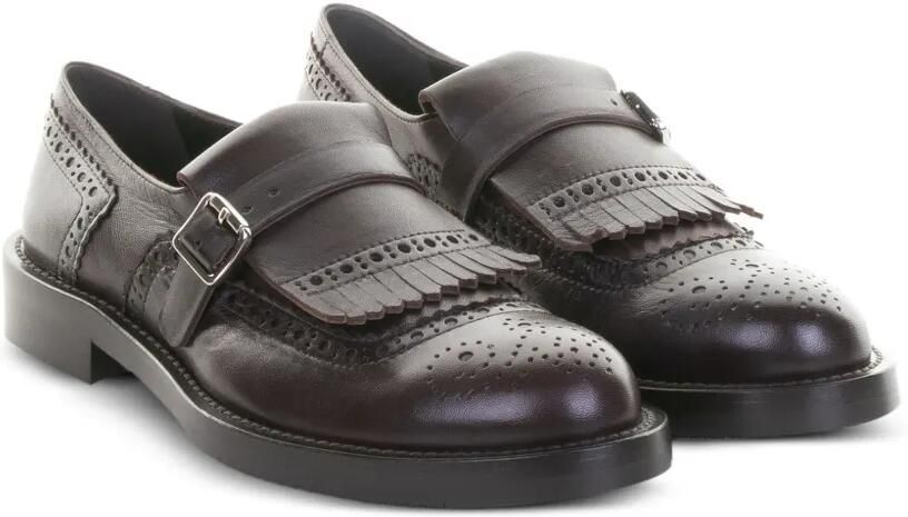GUGLIELMO ROTTA Payden leren Oxford schoenen met gesp Bruin - Foto 2
