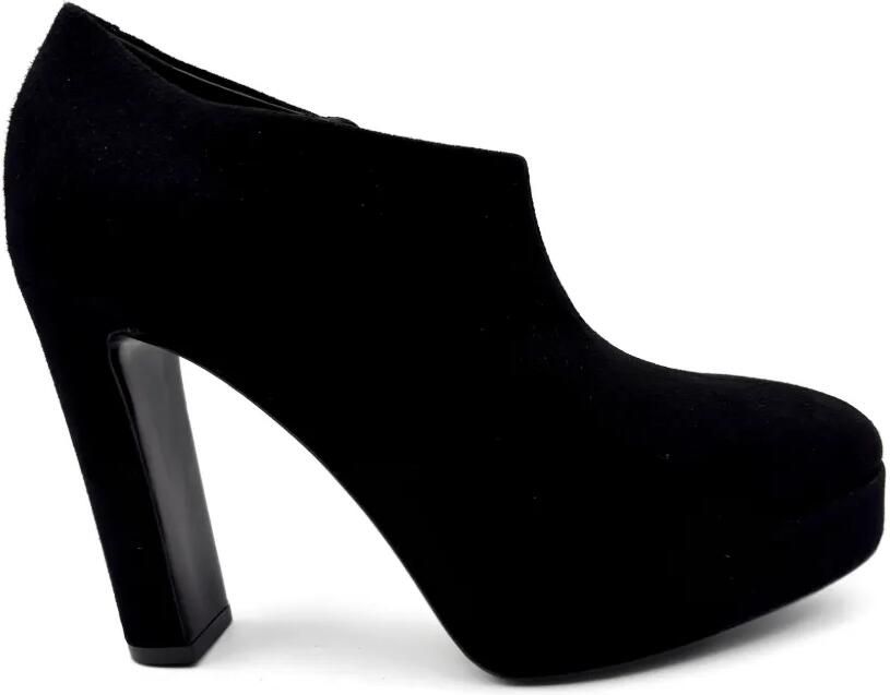 GUGLIELMO ROTTA Pumps met suède-effect en plateauzool Zwart