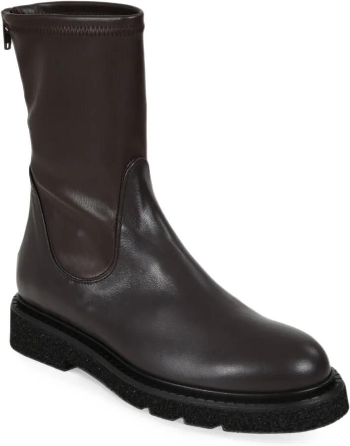 GUGLIELMO ROTTA rear zip-fastening leather ankle boots Bruin - Foto 3