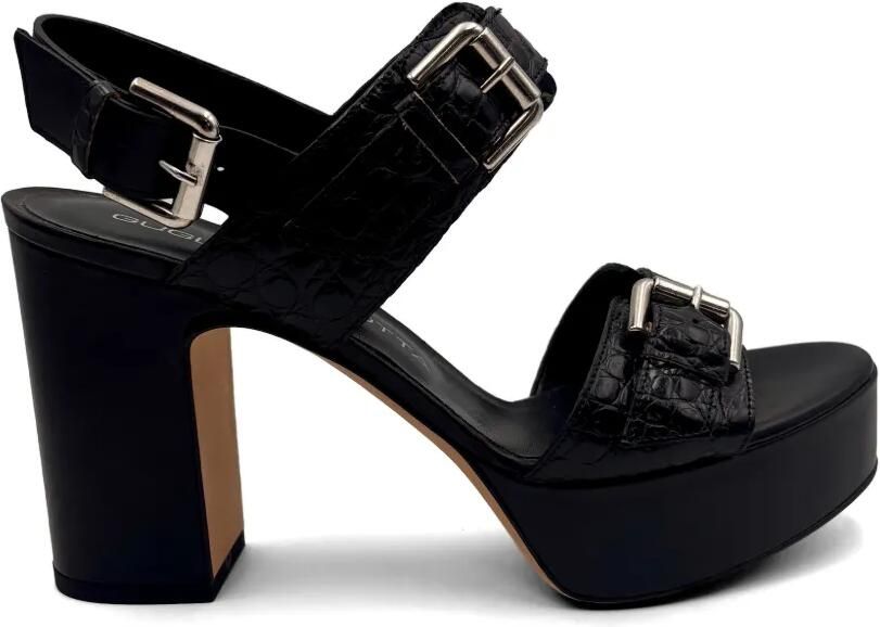 GUGLIELMO ROTTA Sandalen met gespdetail Zwart