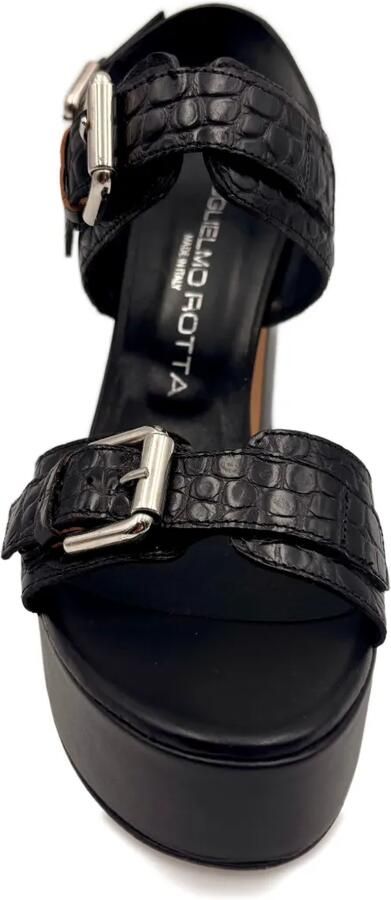 GUGLIELMO ROTTA Sandalen met gespdetail Zwart - Foto 3