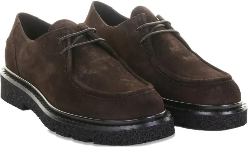 GUGLIELMO ROTTA Suède loafers met veters Bruin - Foto 3