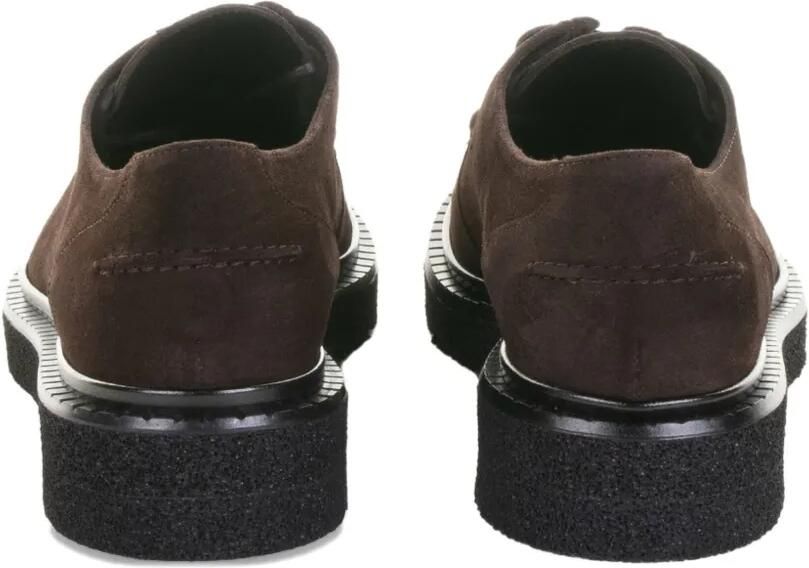 GUGLIELMO ROTTA Suède loafers met veters Bruin - Foto 2