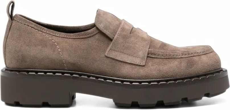 GUGLIELMO ROTTA Wallace suède loafers Bruin