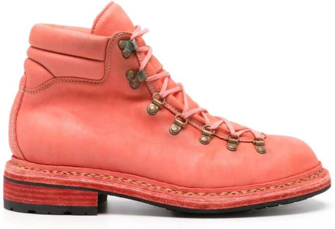 Guidi 19 leather boots Roze