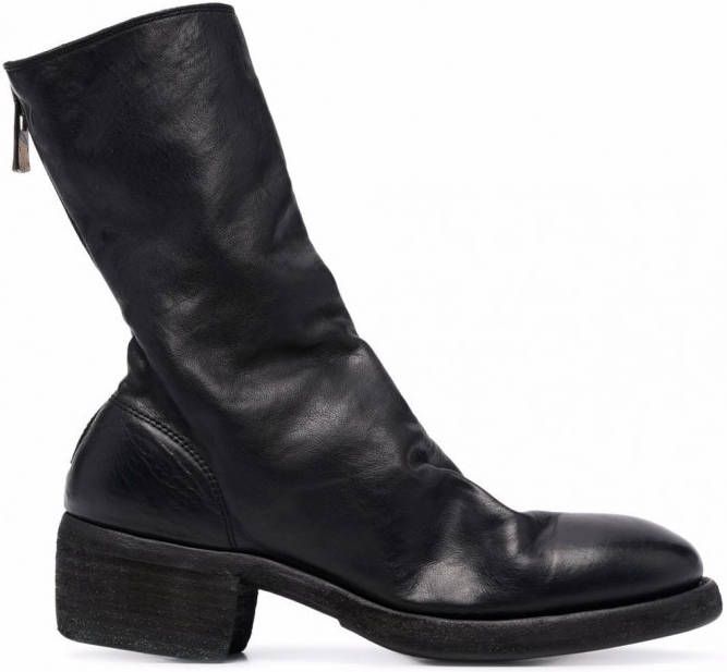 Guidi 788z laarzen met rits Zwart
