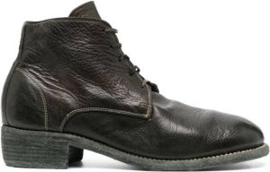 Guidi 793x veterlaarzen met textuur Groen