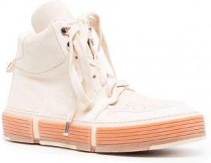 Guidi Sneakers met plateauzool Beige