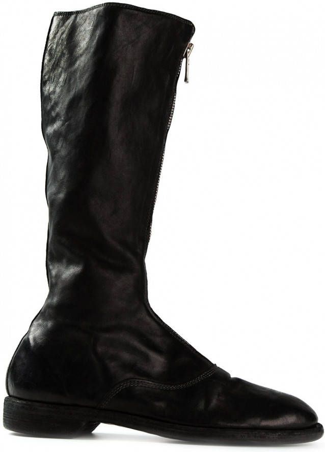 Guidi front zip boots Zwart