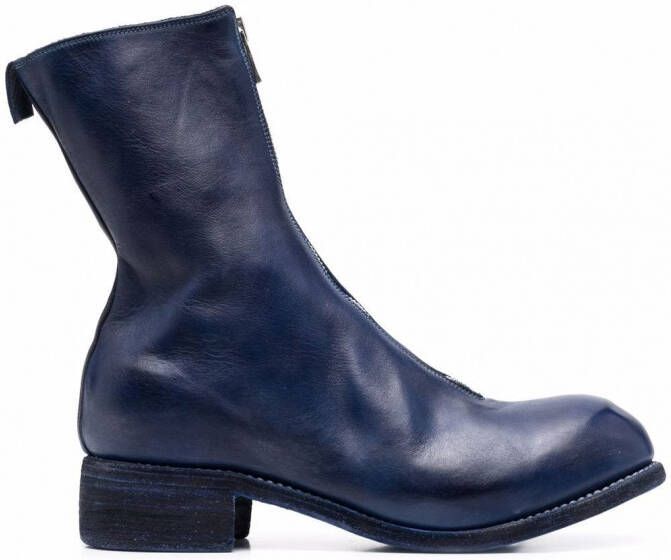 Guidi Laarzen met rits Blauw