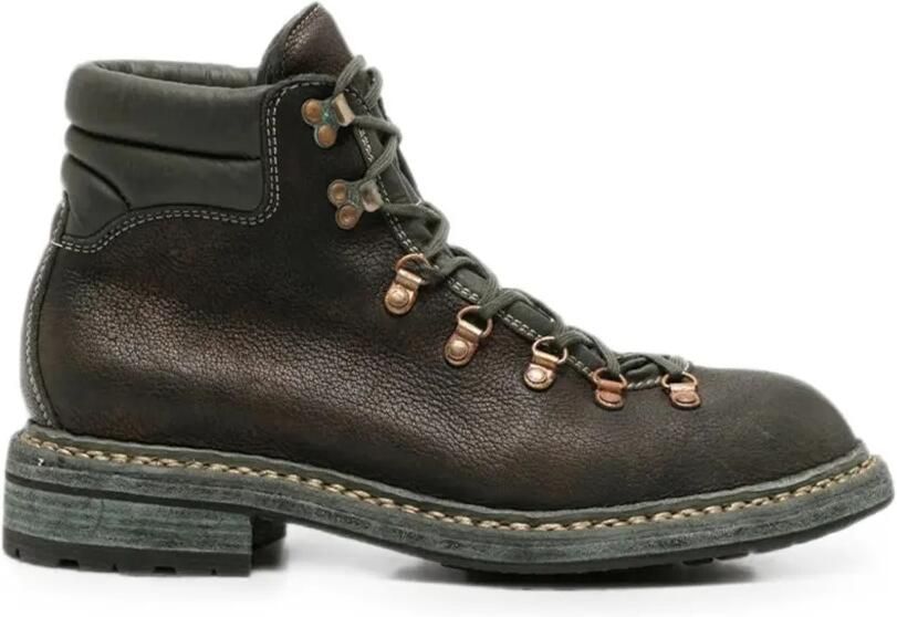 Guidi 19M leren wandellaarzen Groen