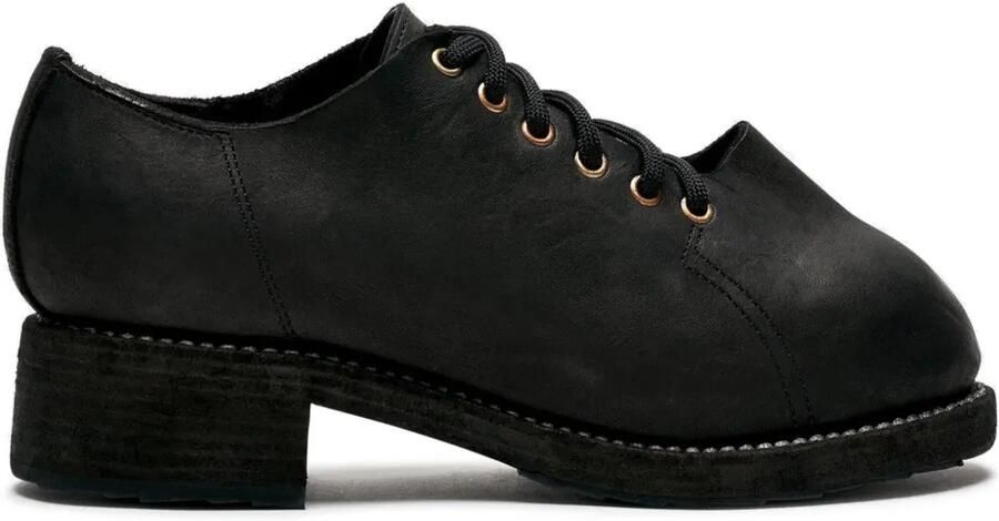 Guidi 2091 Groppone derby schoenen Zwart
