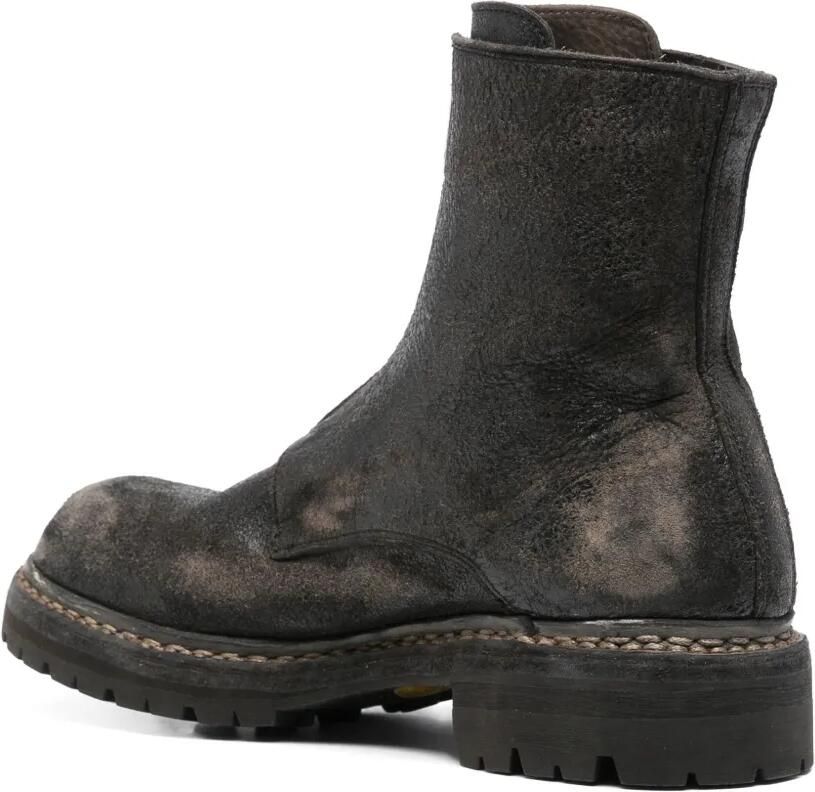 Guidi 45 mm leren enkellaarzen Zwart