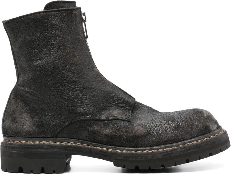 Guidi 45 mm leren enkellaarzen Zwart - Foto 2