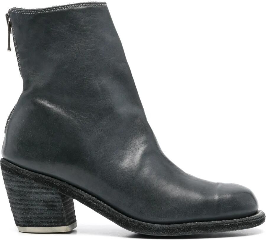 Guidi 70 mm leren enkellaarzen Blauw