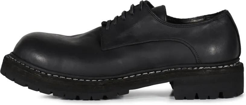 Guidi Big Daddy leren schoenen met Noorse rand Zwart - Foto 4