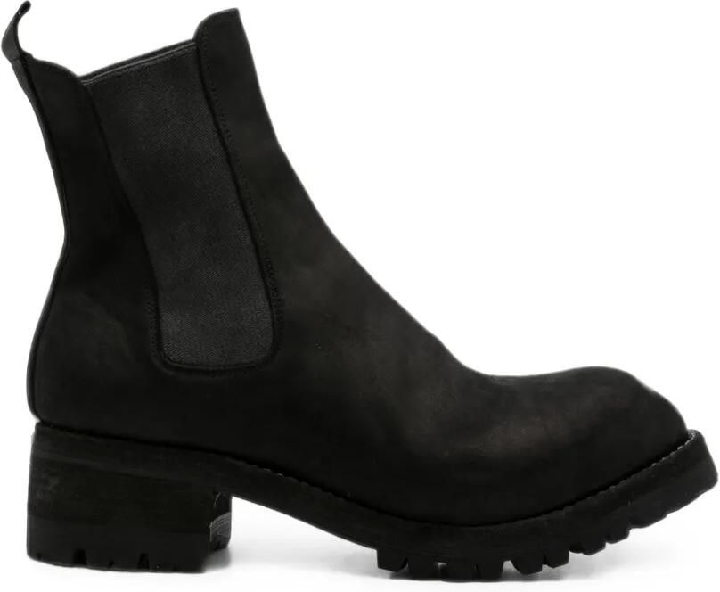 Guidi Chelsea laarzen met chunky zool Zwart