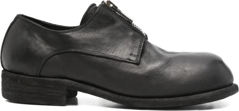 Guidi Derby schoenen met rits Zwart