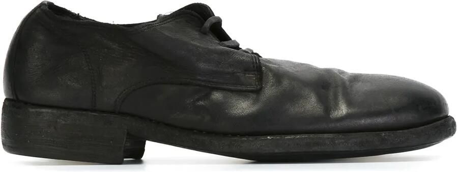 Guidi distressed Derby shoes Zwart
