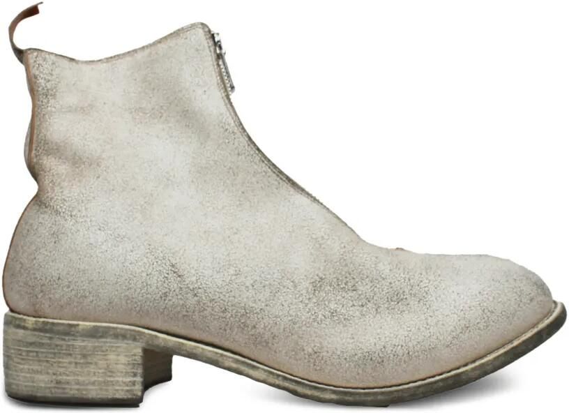 Guidi Enkellaarzen met rits Beige