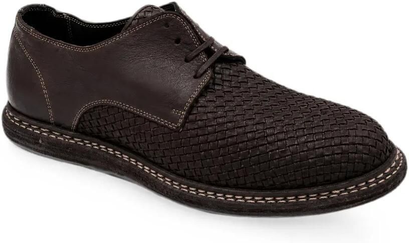 Guidi Geweven leren derby schoenen Bruin - Foto 5
