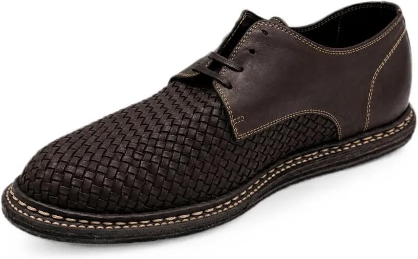 Guidi Geweven leren derby schoenen Bruin - Foto 4