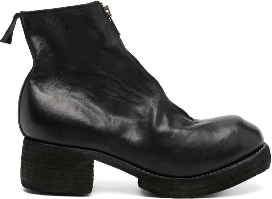 Guidi Laarzen met rits Zwart