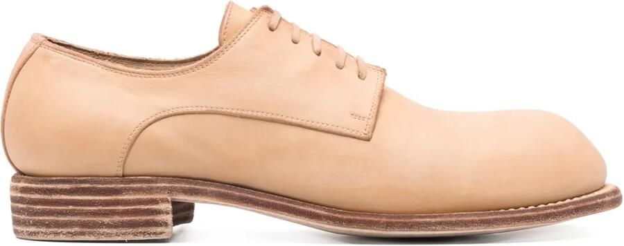 Guidi Leren derby schoenen Beige