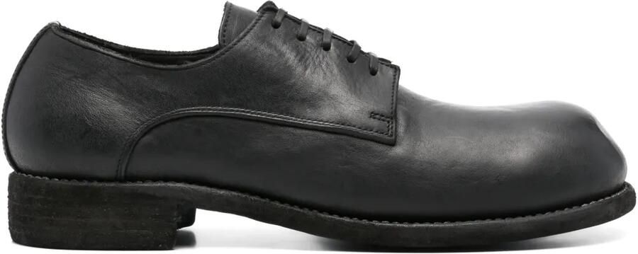 Guidi Leren derby schoenen Zwart