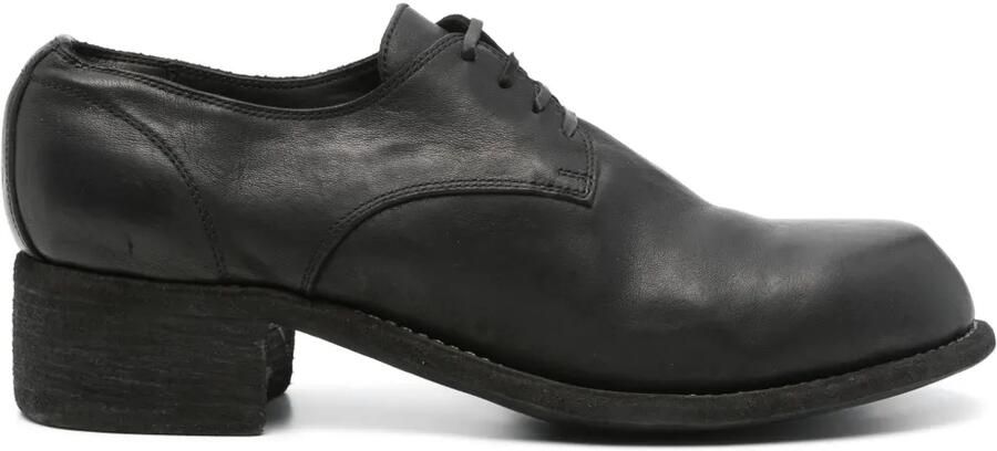 Guidi Leren derby schoenen Zwart