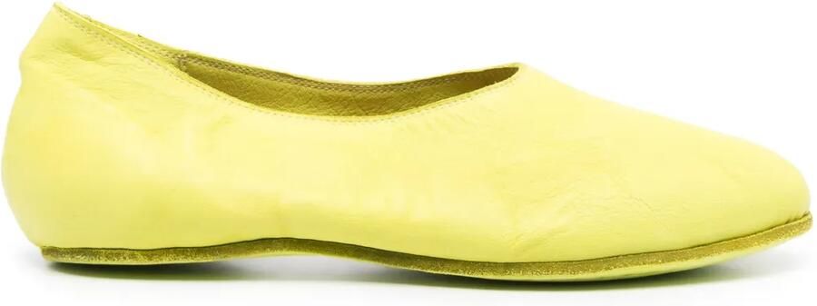 Guidi Leren loafers Groen