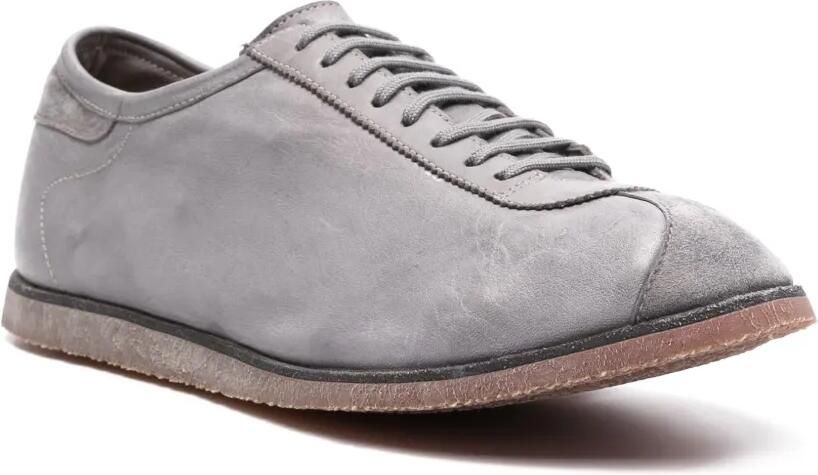 Guidi Leren vetersneakers Grijs - Foto 2