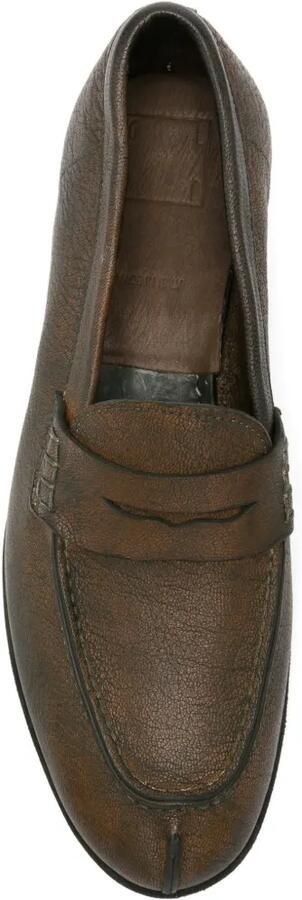 Guidi Loafers met gerafeld effect Bruin - Foto 4
