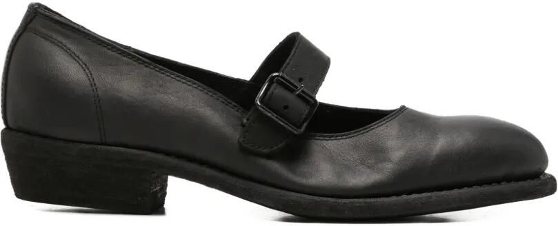 Guidi Loafers met gesp Zwart